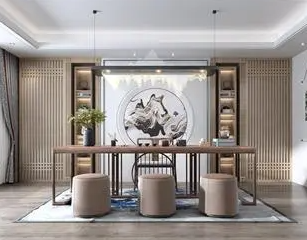 河西新中式风格茶室如何规划设计